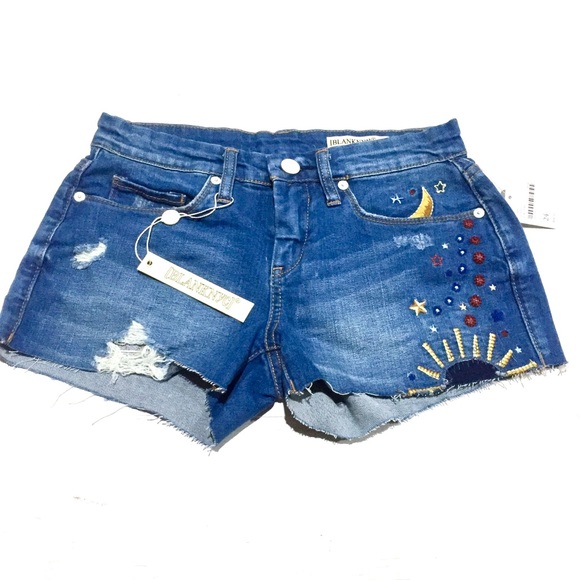 NWT FP Chain Toker Embroidered Jean Short - Picture 2 of 6